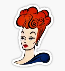 Lucille Ball Profile Sticker