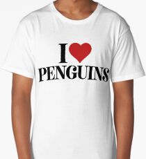 I Love Penguins For Jungle Animals Wildlife Long T-Shirt