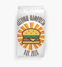 National Hamburger Day 2018 Shirt Duvet Cover