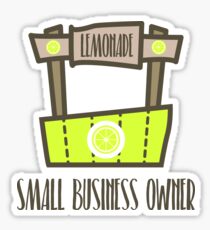 Lemonade Small Business Owner Shirt Sticker