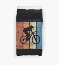 MTB jump silhouette Duvet Cover