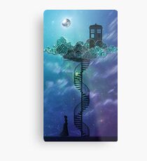 Blue Box in the Victorian Sky Metal Print