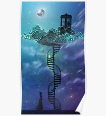 Blue Box in the Victorian Sky Poster