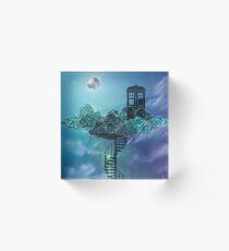 Blue Box in the Victorian Sky Acrylic Block