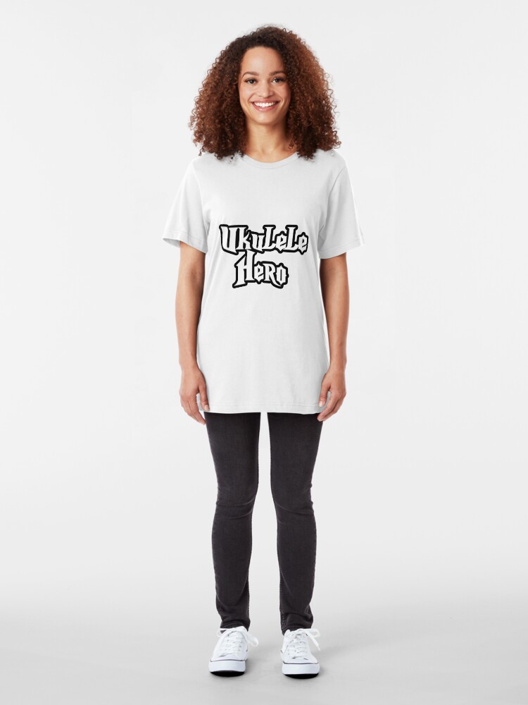 Alternate view of Ukulele Hero! Slim Fit T-Shirt