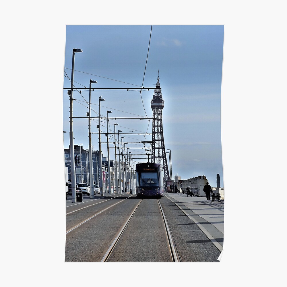 Blackpool Tower and Tram Poster