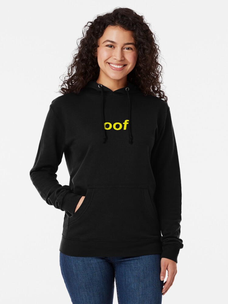 Oof Roblox Death Sound Meme Lightweight Hoodie By Cooki E Redbubble - alternate view of oof roblox death sound meme lightweight hoodie