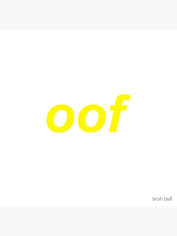 Oof Roblox Death Sound Meme Poster By Cooki E Redbubble - oof roblox death sound meme by cooki e