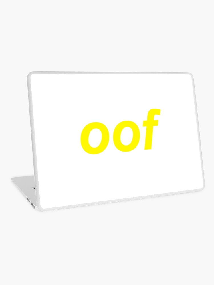 Oof Roblox Death Sound Meme Laptop Skin By Cooki E Redbubble - oof roblox death sound meme sleeveless top by cooki e redbubble