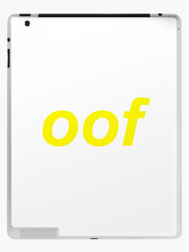 Oof Roblox Death Sound Meme Ipad Case Skin By Cooki E Redbubble - roblox app sound not working