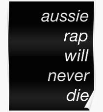 Póster el rap aussie nunca morirá