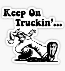 keep on truckin sticker