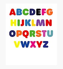 ABC Kids Products / Alphabet games Photographic Print