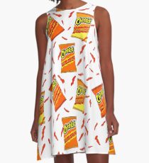 Flamin' Hot Cheetos pattern A-Line Dress