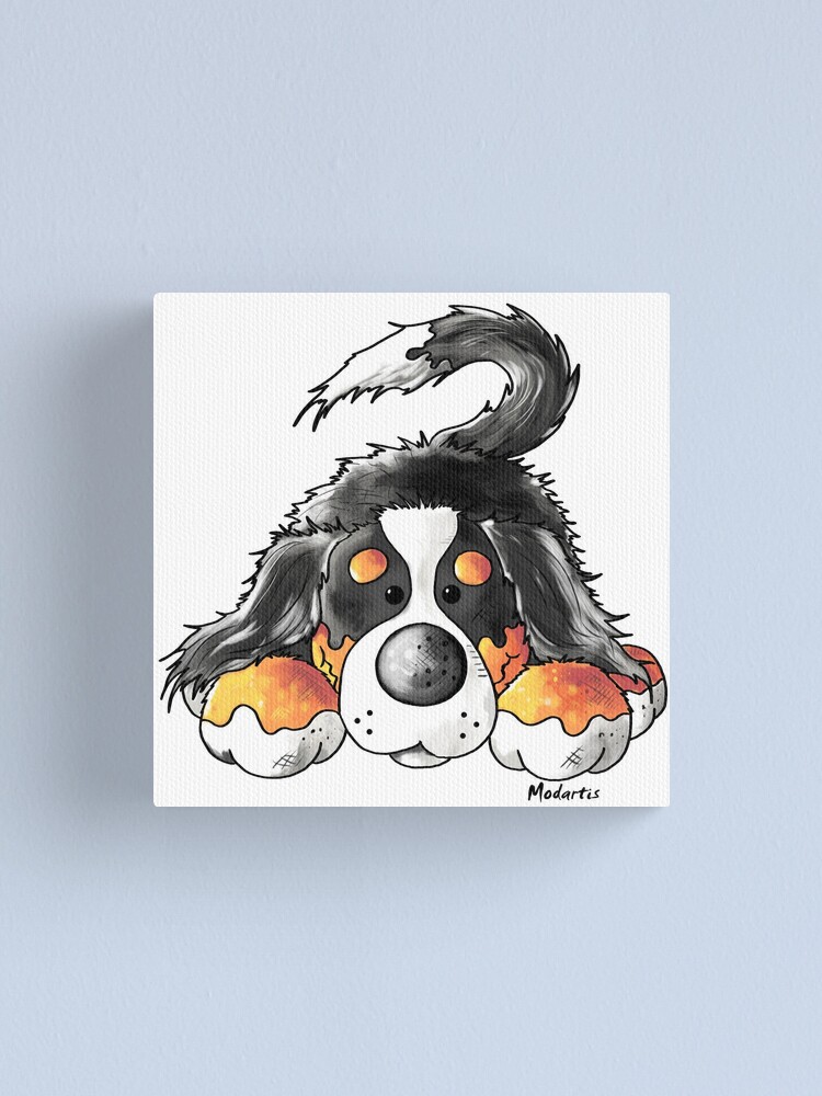 Bernese Mountain Dog Puppy Cartoon