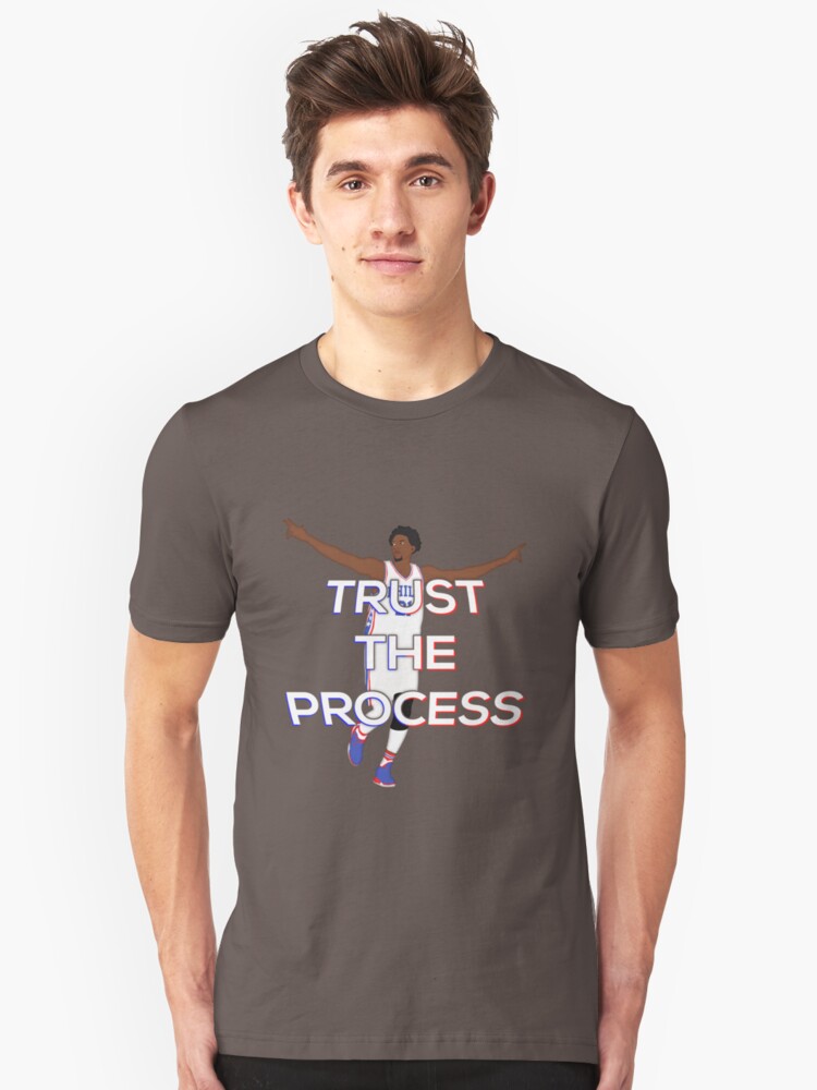 trust the process t shirt sixers