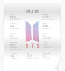 Póster BTS Love Yourself Tour Mundial Merch