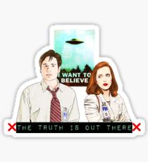 X files the truth is out there I want to believe by Mimie ( more 70 designs XFiles in my shop) Sticker