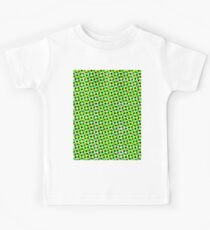 Trippy Green Psychedelic Spots Kids Tee