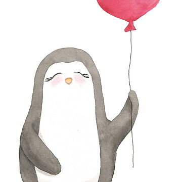 Vorschaubild zum Design Pinguin Meg Luftballon Liebe von liliesberlin