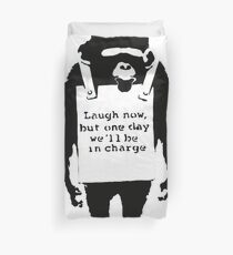 Banksy - Monkey Duvet Cover