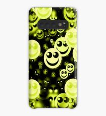 happy faces version 2,3 yellowgreen Case/Skin for Samsung Galaxy