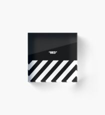Off White Bed Acrylic Block