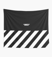 Off White Bed Wall Tapestry