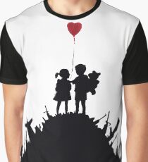 Banksy - KIDS ON GUNS Graphic T-Shirt