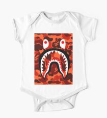 Bape Shark Orang Camo One Piece - Short Sleeve