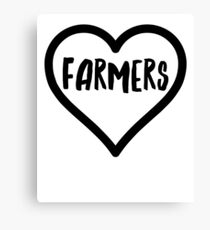 Love Farmers For Animals Jungle Barn Canvas Print