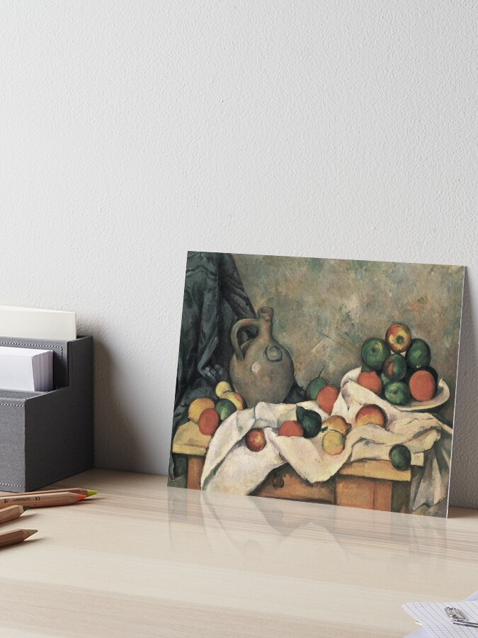 Hd Still Life Drapery Pitcher And Fruit Bowl By Paul Cezanne