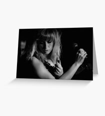 Letting the music wash over. Greeting Card