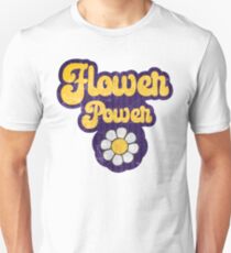 Retro Hippie - Flower Power - Rock'n'Roll Protest Design Unisex T-Shirt