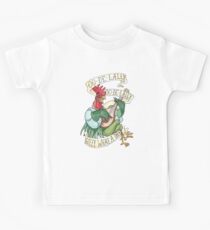 Alan-A-Dale Rooster : OO-De-Lally Golly What A Day Tattoo Watercolor Painting Robin Hood Kids T-Shirt
