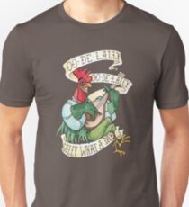 Alan-A-Dale Rooster : OO-De-Lally Golly What A Day Tattoo Watercolor Painting Robin Hood Unisex T-Shirt