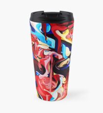 Expressive Abstract People Composition painting Travel Mug