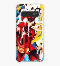 Expressive Abstract People Music Composition painting Case/Skin for Samsung Galaxy