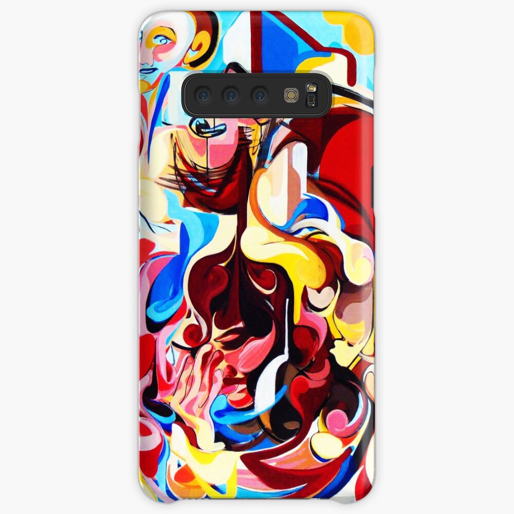 Expressive Abstract People Music Composition painting Case & Skin for Samsung Galaxy