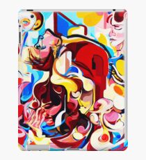 Expressive Abstract People Music Composition painting iPad Case/Skin