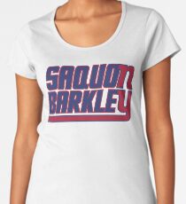 Saquon Barkley on the Giants Women's Premium T-Shirt
