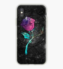 Vinilo o funda para iPhone Vitral Rose Galaxy