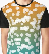 Blurry Lights: Teal & Orange Graphic T-Shirt