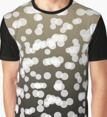 Blurry Lights: Black & Brown Graphic T-Shirt