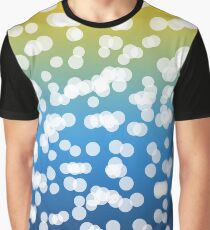 Blurry Lights: Blue & Yellow Graphic T-Shirt