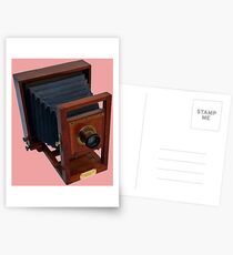 Vintage 19th Century Wooden Camera Postcards