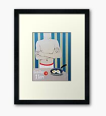 The Naked Chef Framed Print
