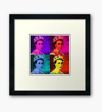 Queen Elizabeth II - Pop Art Framed Print