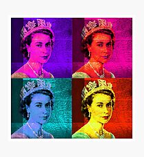 Queen Elizabeth II - Pop Art Photographic Print