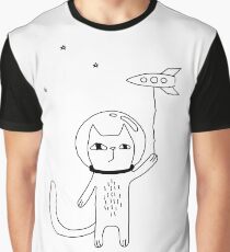 Space Cat Graphic T-Shirt